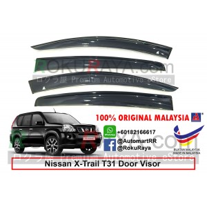 Nissan X-Trail Xtrail T31 (2nd Gen) 2007-2013 AG Door Visor Air Press Wind Deflector (Big 12cm Width)